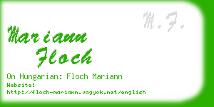 mariann floch business card